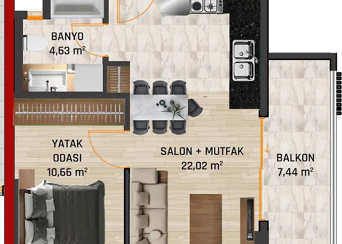 Modern 1br Near Alacati-loca Twin Апартаменты Кешме